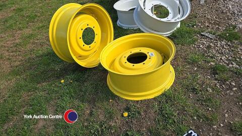 Pair John Deere 12 x 28 unused wheels