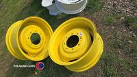 Pair John Deere 12 x 28 unused wheels - 2