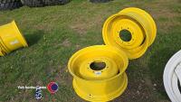 Pair John Deere 12 x 28 unused wheels - 3