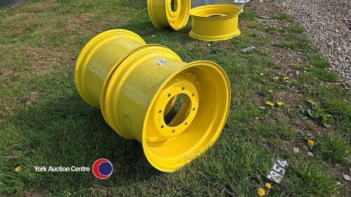 Pair John Deere 15 x 24 wheels 8 stud unused