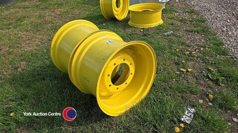 Pair John Deere 15 x 24 wheels 8 stud unused