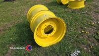 Pair John Deere 15 x 24 wheels 8 stud unused - 2