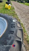 Set row crop wheels and tyres MF 8 stud , fronts 320/85 x 34 10 stud and rears 340/85 x 48 8 stud 150mm C/B, Mitas tyres approx 90% - 3