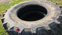 2x Alliance 520/85R38 (20.8R38) tyres 50% tread removed tubeless - 2
