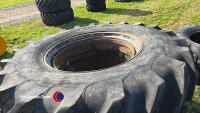 2 x Galaxy 20.8R38 (520/85R38) Stocks dual wheels - 2
