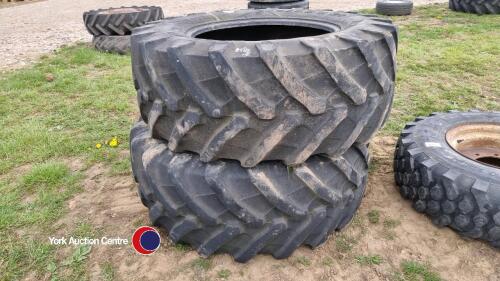2 x Trelleborg 540/65R30 tyres 40% tread