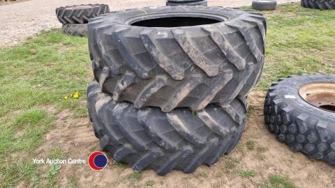 2 x Trelleborg 540/65R30 tyres 40% tread