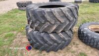 2 x Trelleborg 540/65R30 tyres 40% tread