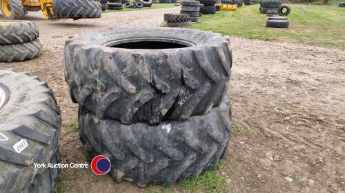 2 x Firestone 540/65R30 tyres