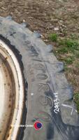 2 x 380/90R50 8 stud row crop wheels - 3