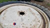 2 x 380/90R50 8 stud row crop wheels - 4