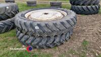 2 x 380/90R50 8 stud row crop wheels - 5