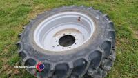 2 x Mitas 320/90R32 (12.4R32) 10 stud row crops to fit Massey Ferguson - 2