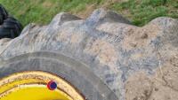 2 x Vredestein 650/65R42 10 stud John Deere wheels - 3