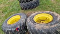 Nokian 600/50R22.5 10 stud wheels - 2