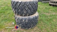 2 x Alliance 600/50R22.5 10 stud wheels - 5
