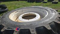 320/85R32 and 300/95R46 row crop wheels to fit New Holland T7.225 - 2