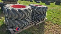 4 new 400/70R24 telehandler wheels and tyres complete - 5