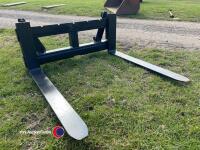 Pallet forks c/w Euro brackets - 2