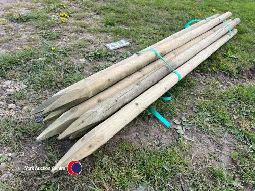 10 x 2.1m x 60mm fence posts