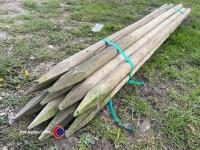 10 x 2.1m x 60mm fence posts