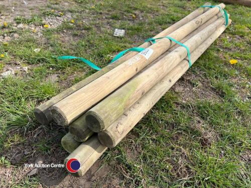 10 x 2.1m x 60mm fence posts