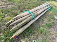 10 x 2.1m x 60mm fence posts - 3