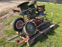 Fencing barrow, reels and posts