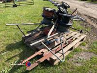Fencing barrow, reels and posts - 5