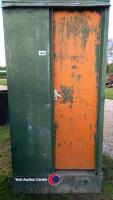 Metal portable toilet
