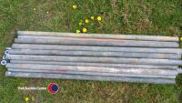 20 x 5ft galvanised steel scaffold poles - 2