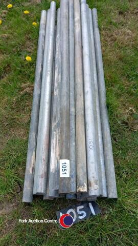 20 x 5ft galvanised steel scaffold poles