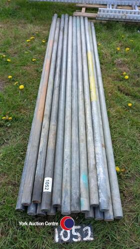20 x 8ft galvanised steel scaffold poles