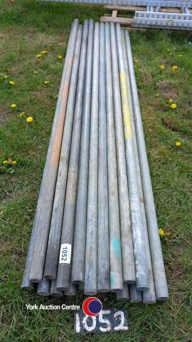 20 x 8ft galvanised steel scaffold poles