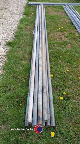 10 x 16ft galvanised steel scaffold poles