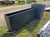3 x plastic pig feeders - 2