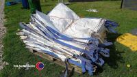 Pallet of 25 x four loop ton bags, used once, folded