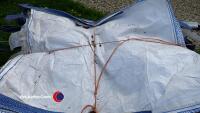 Pallet of 25 x four loop ton bags, used once, folded - 3
