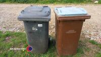 2 x wheelie bins - 2