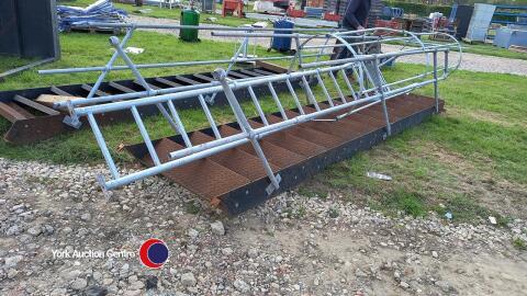 14ft heavy duty steps and safety frame