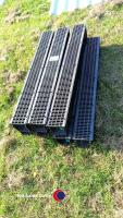 7 x lengths of ground drainage gulleys with covers - 2