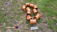 10 drainage bends assorted 100mm diameter - 2