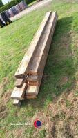 10 x 7 x 3 timber joists 3m long approx - 2