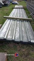 Aluminium roof sheets, approx 20ft long - 2