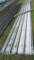 Aluminium roof sheets, approx 20ft long - 3