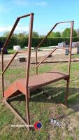 Metal access stairs, 4 tread - 2