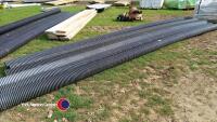 6 x twin wall 6in drain pipe, 20ft length