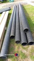 6 x twin wall 6in drain pipe, 20ft length - 2