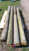 4 x 10ft telegraph poles