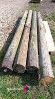 4 x 10ft telegraph poles - 2